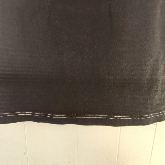 Vans Brighton High Waist Black Zip Up Mini Skirt Retro Flower Colorful 90s - Picture 9 of 15